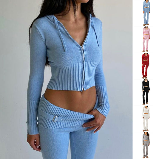 Hoodie Suit Women Sweet Pants Set